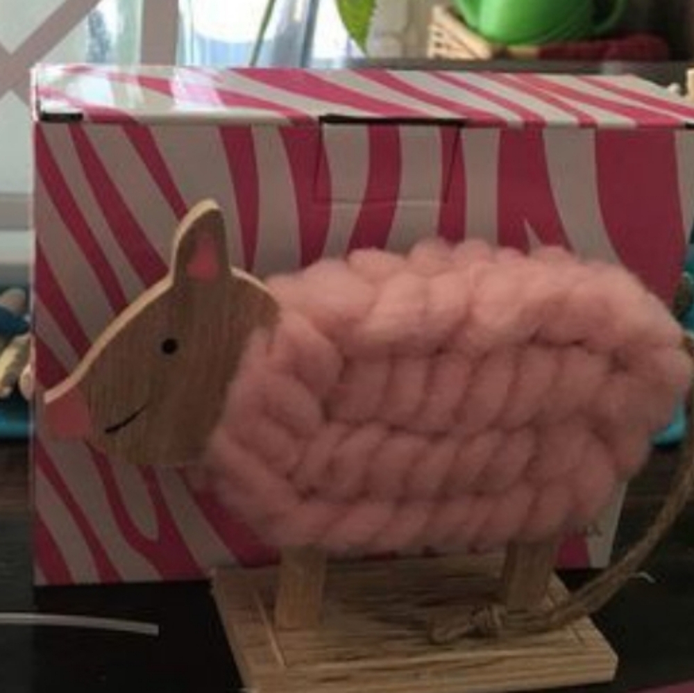 Pink zebra woolie